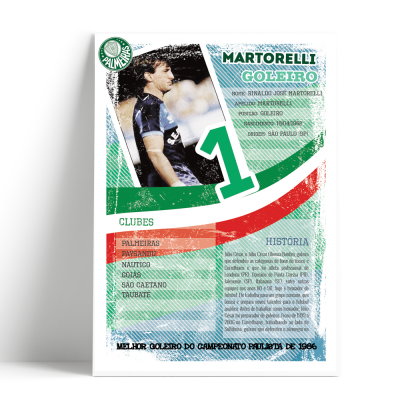 Card Retrô Futebol 4x0 - 9x15cm
