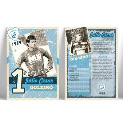 Card Retrô Futebol 4x4 - 9x15cm
